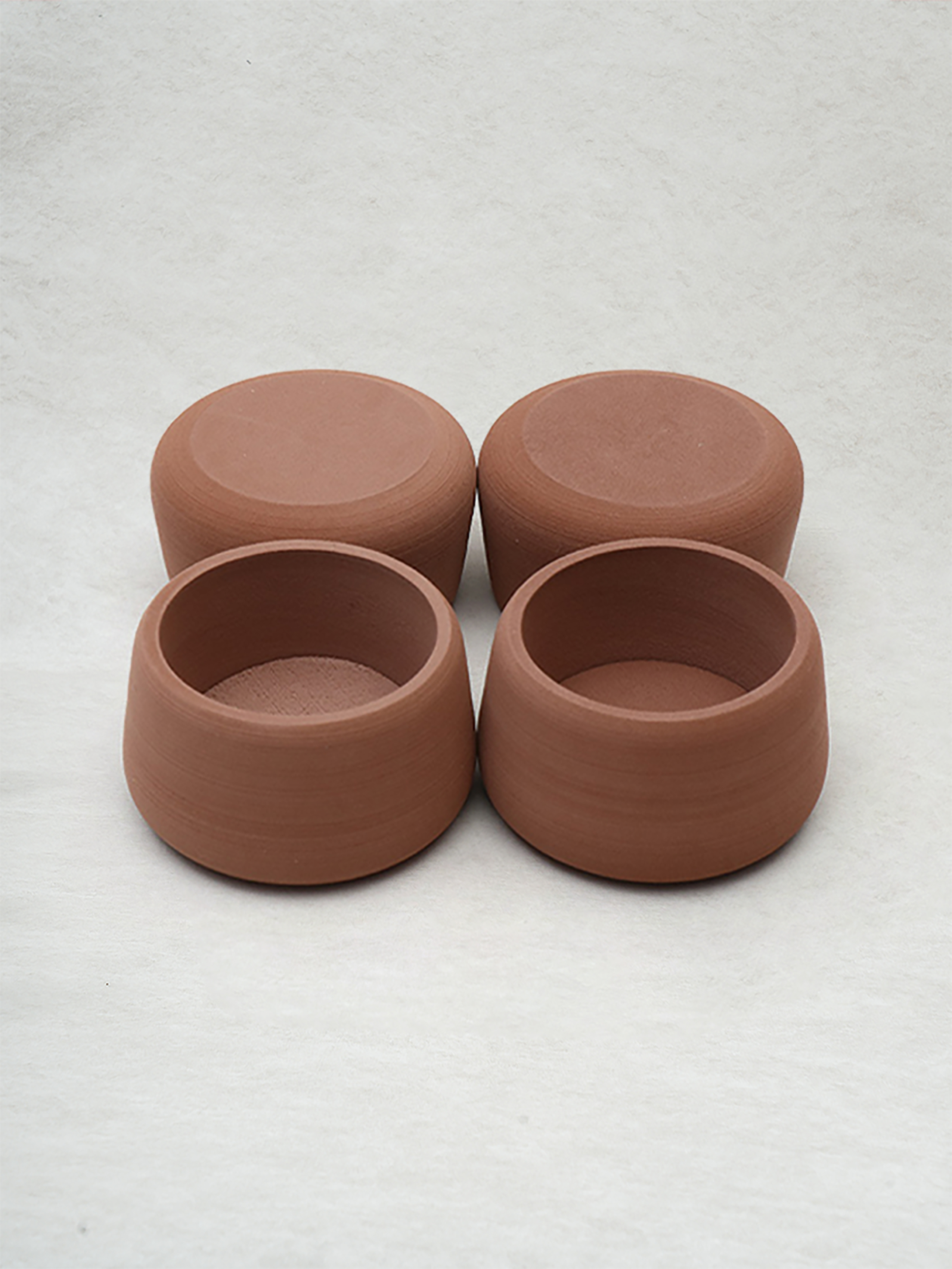 DAISO Chair Shoes No. 5 4P/SET (Brown)