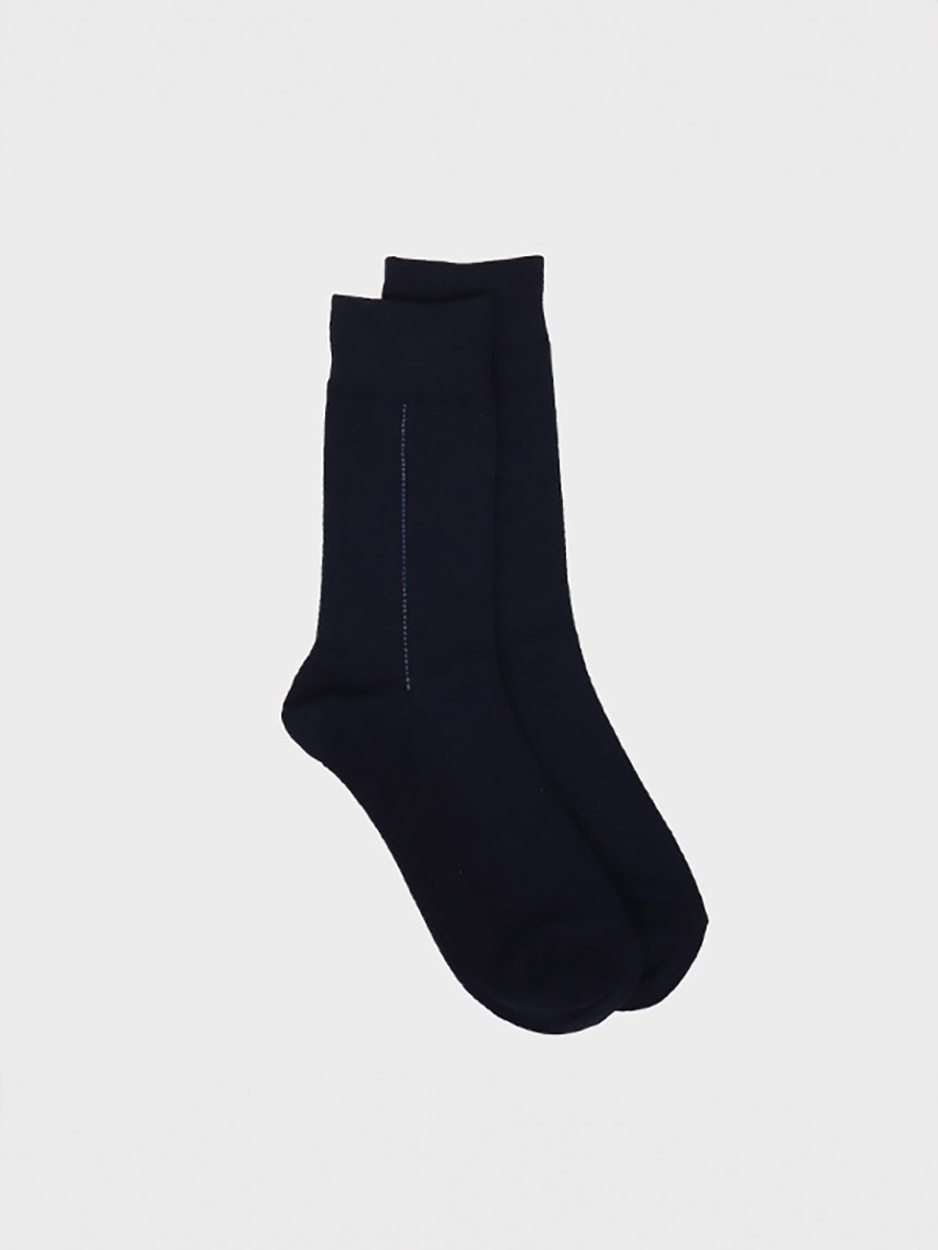 DAISO Vertical stripe key point long socks