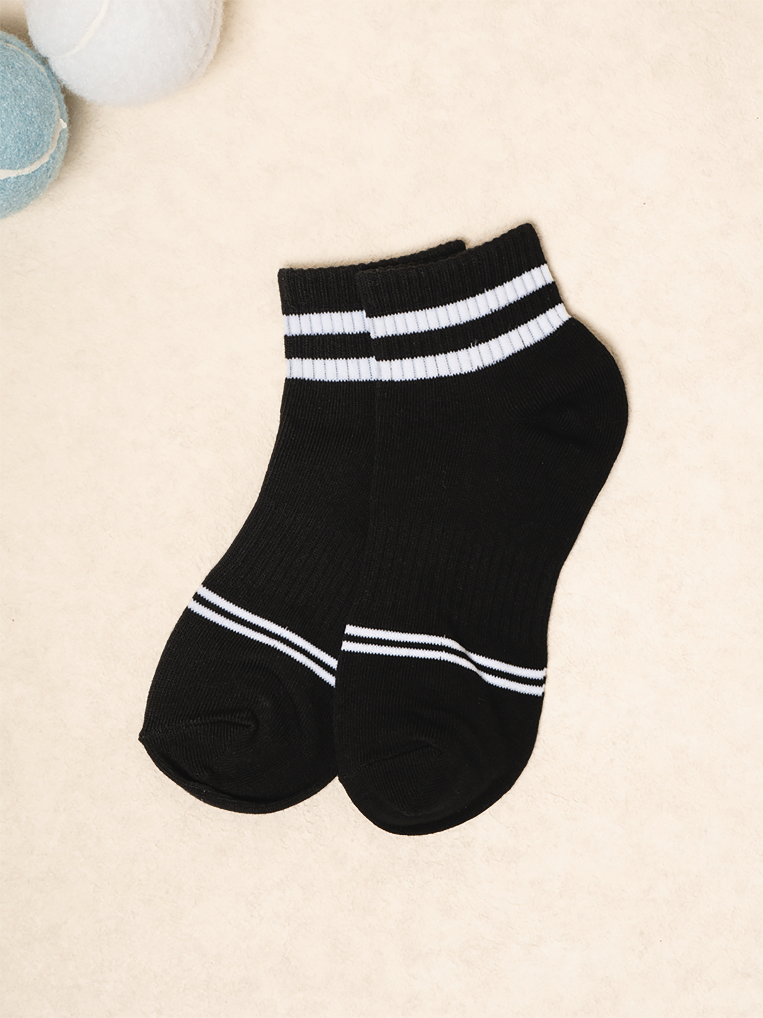 DAISO Men's Running Short Socks (Black)