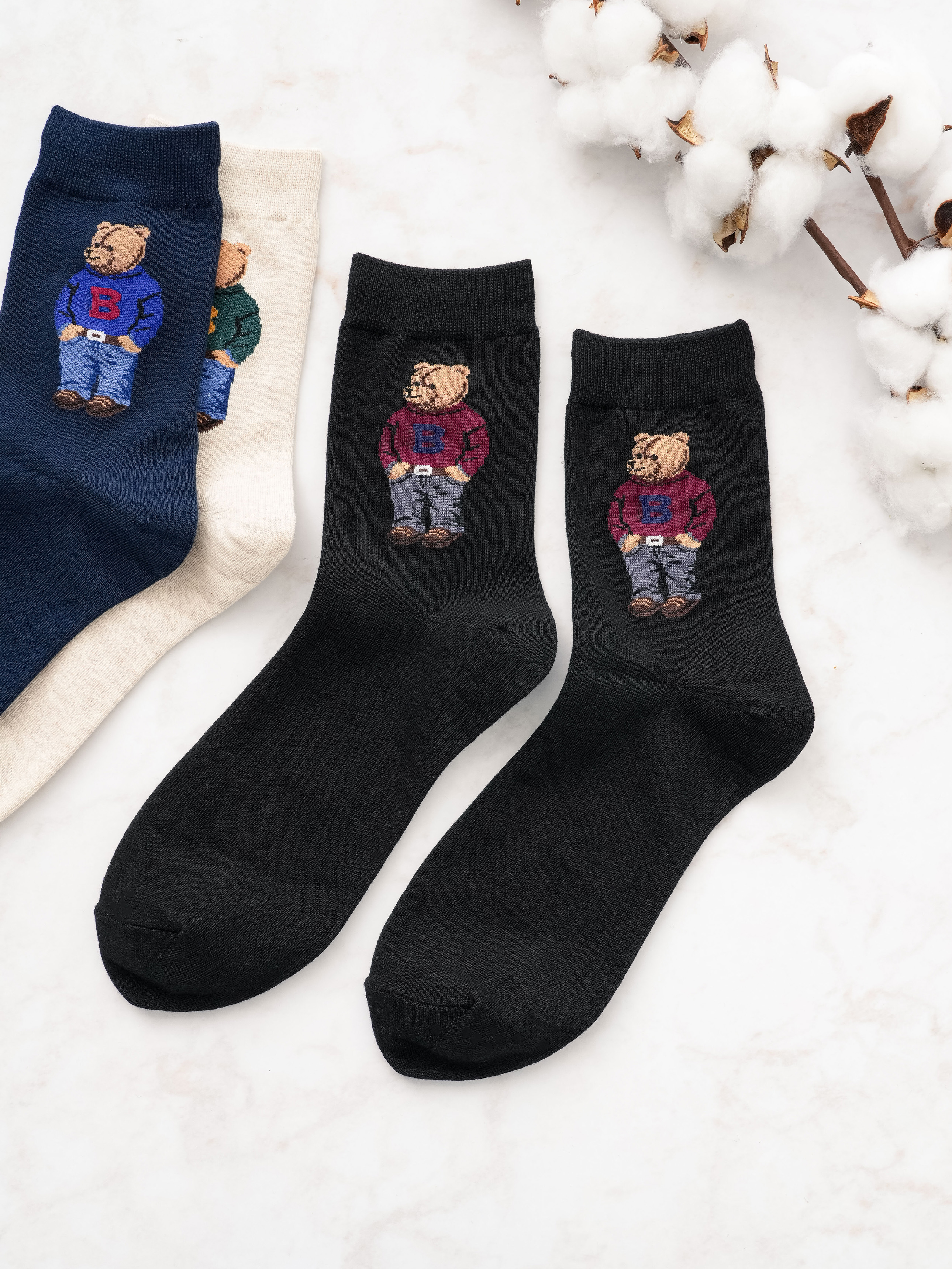 DAISO Men's Fashion Socks (Animal)