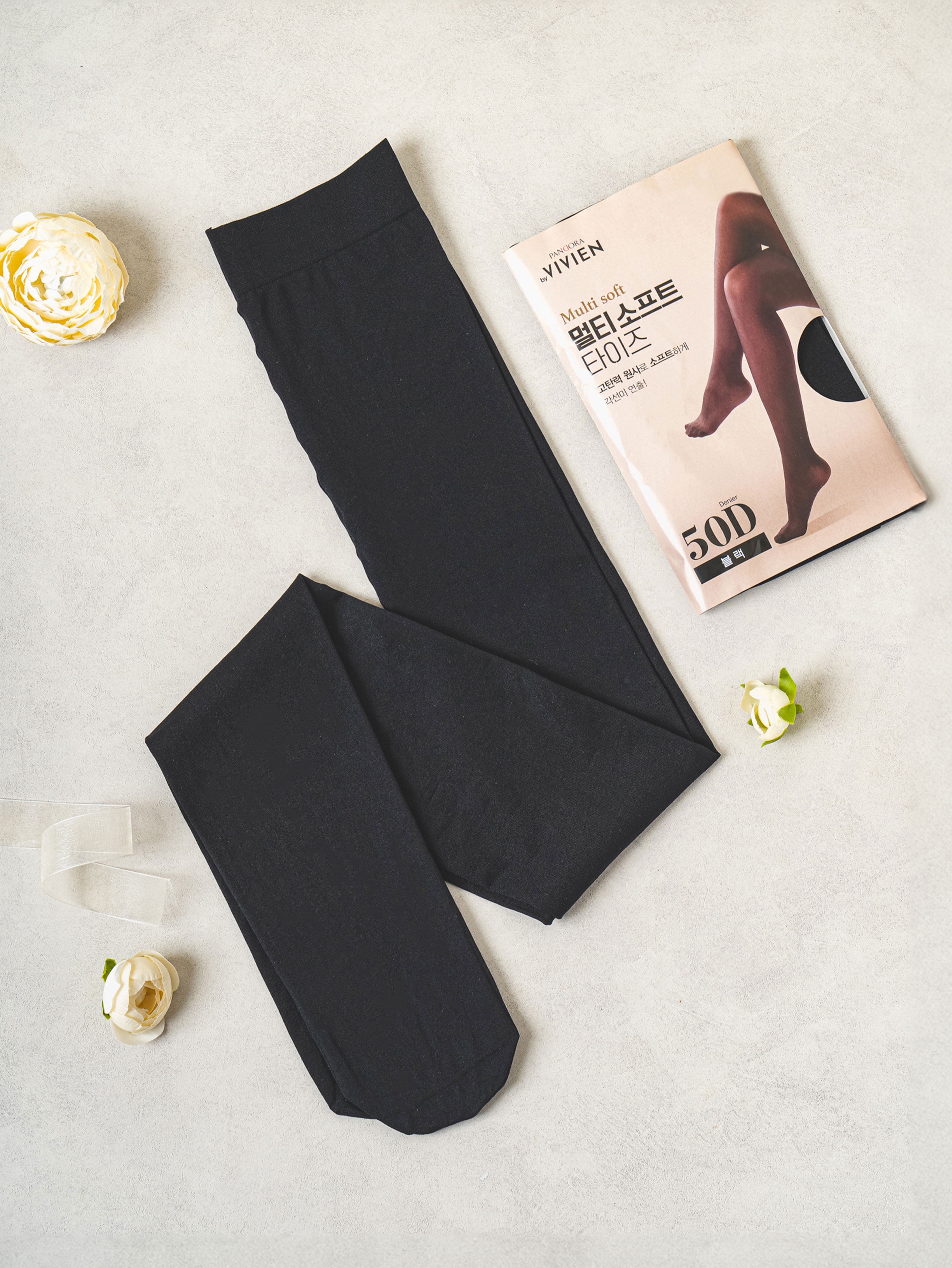 DAISO Pandora_Multisoft Tights (50D/Black)