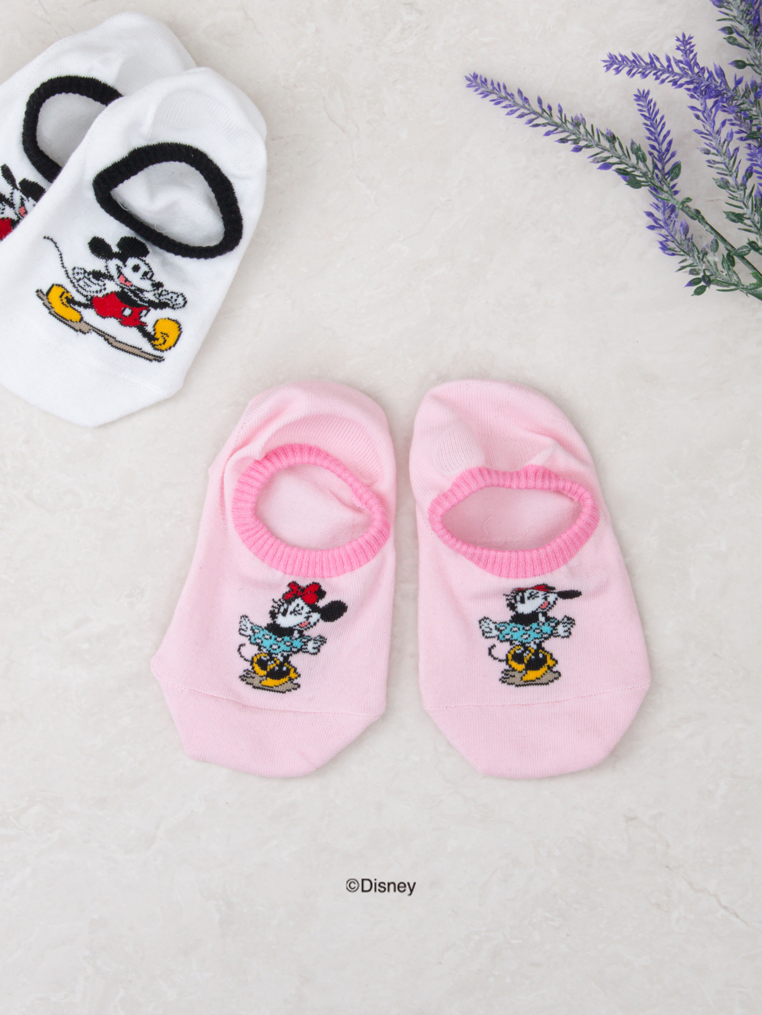 DAISO Disney_Mickey Friends_Ankle Line Children's Slippers (4-6 years old)