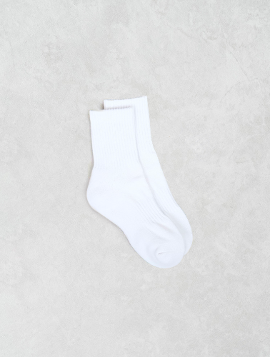 DAISO Women's plain crew socks