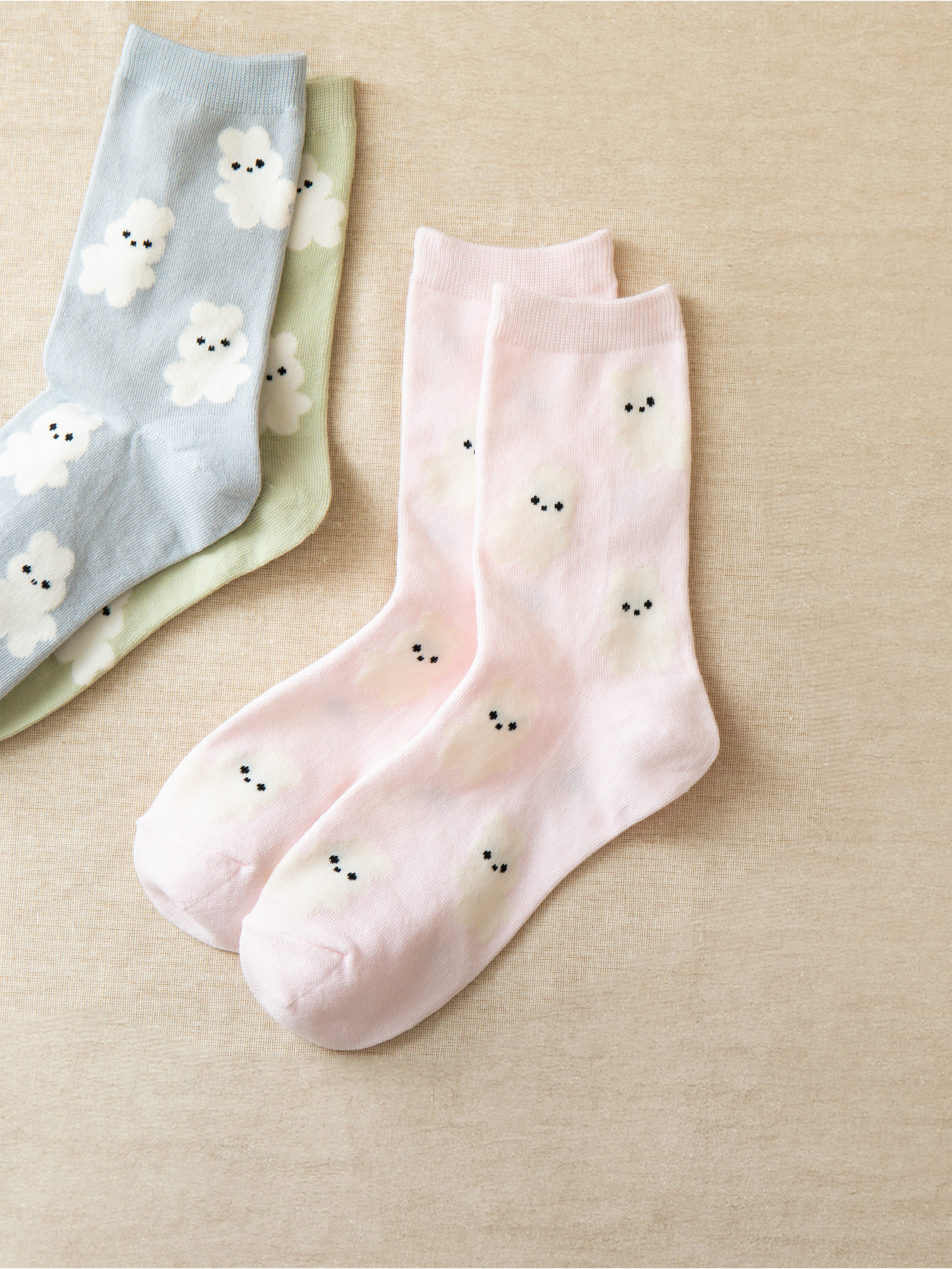 DAISO Women's Socks (Patterns)