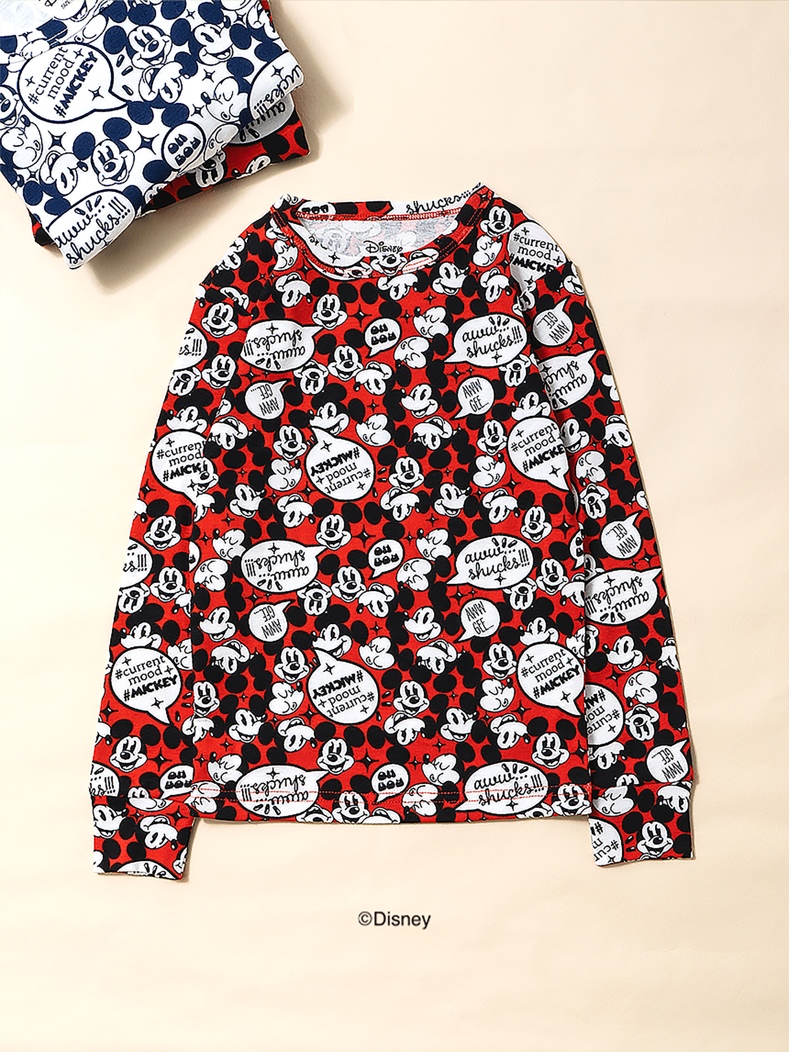 DAISO Disney_Mickey Mouse_PatternsR_Children's Underwear Top (S)