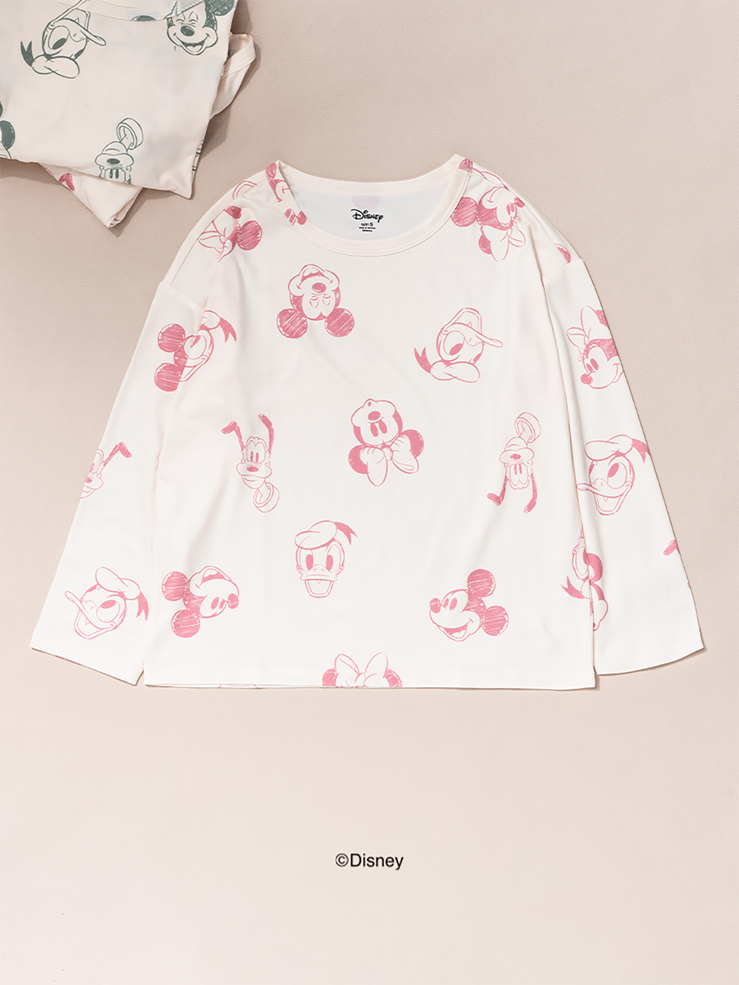 DAISO Disney_Minnie Mouse_Children's Pajama Top (S)