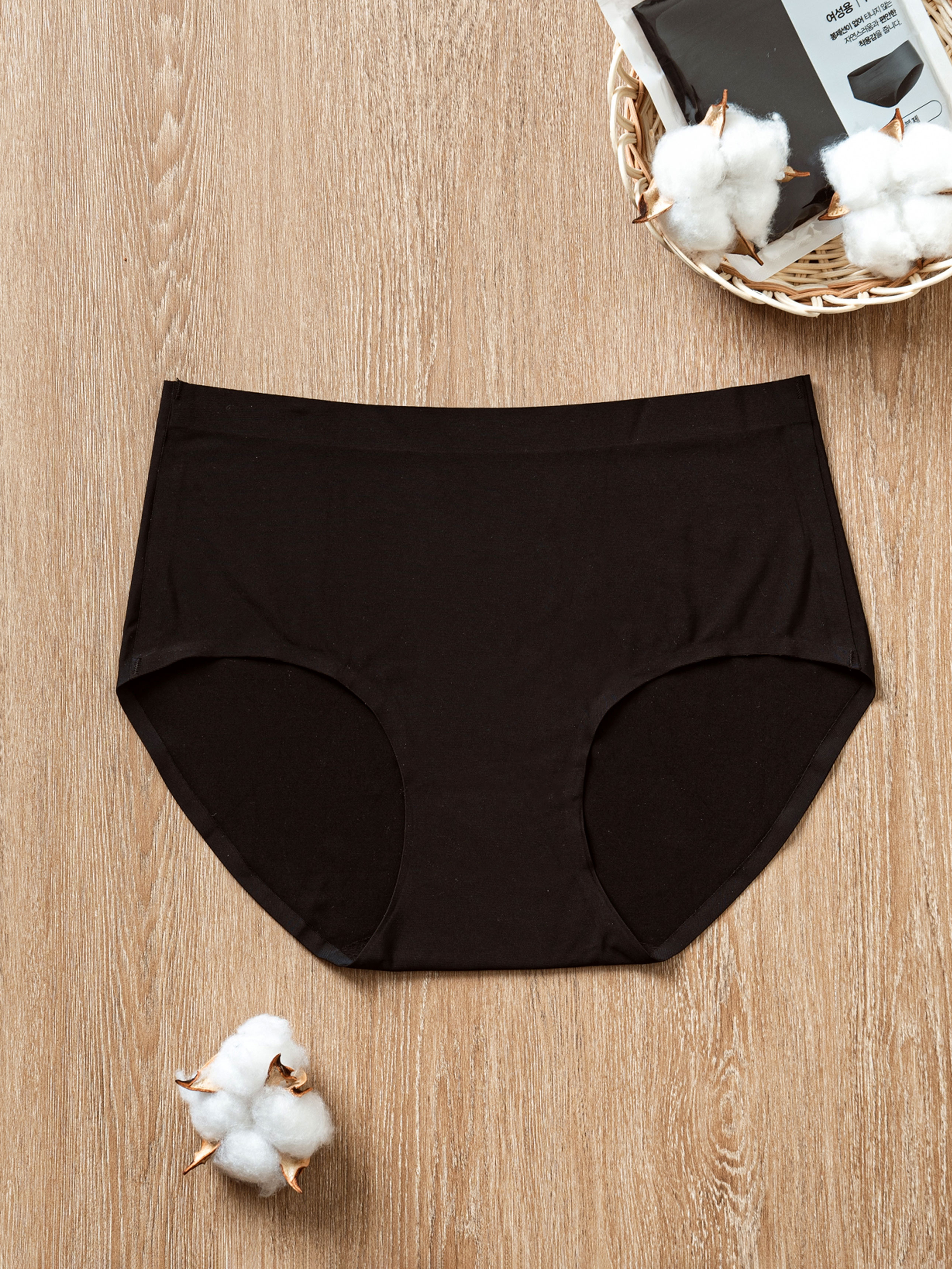 DAISO Pandora Seamless Panties (Black/90)