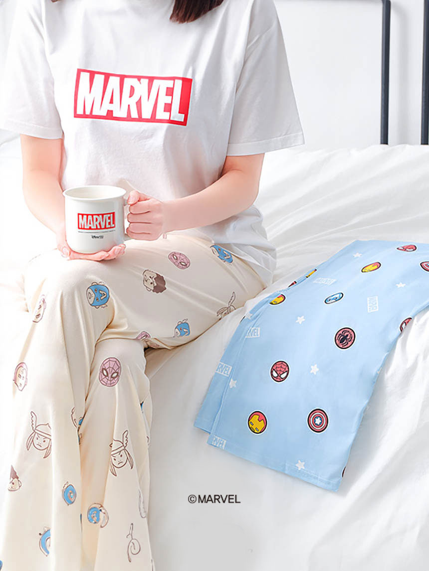 DAISO Marvel_Pattern Pajama Bottoms (L)