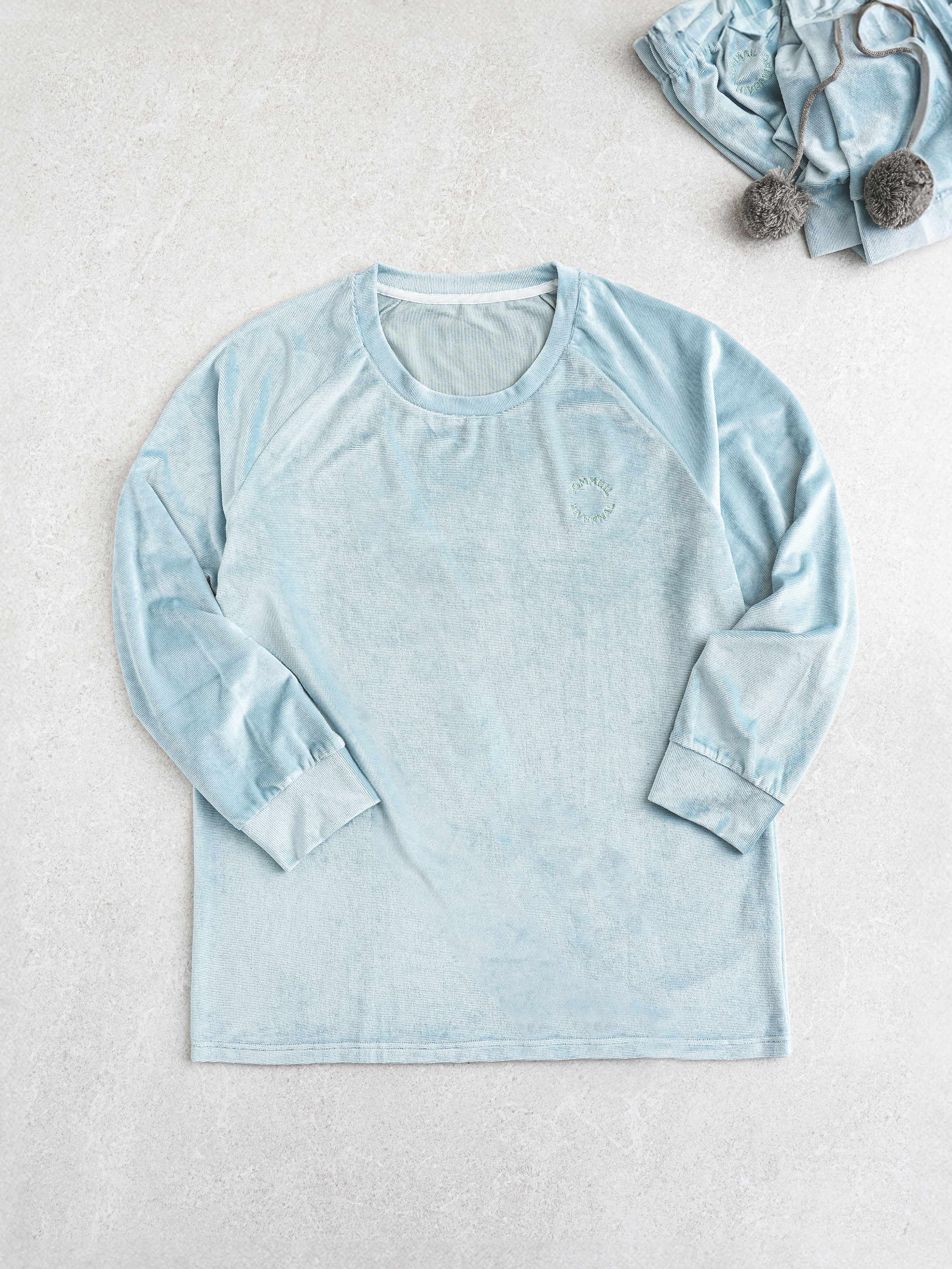 DAISO Velvet Lounge Top (L) (Mint)