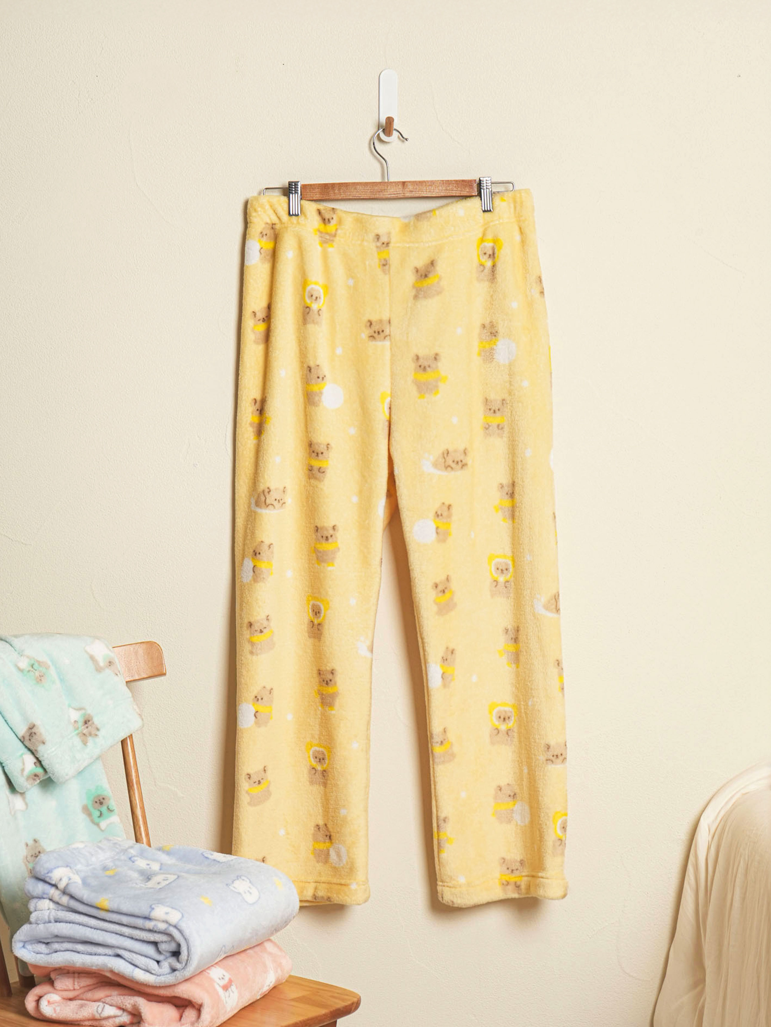 DAISO Winter Together_Pattern Sleep Pants (Rabbit) (XL)