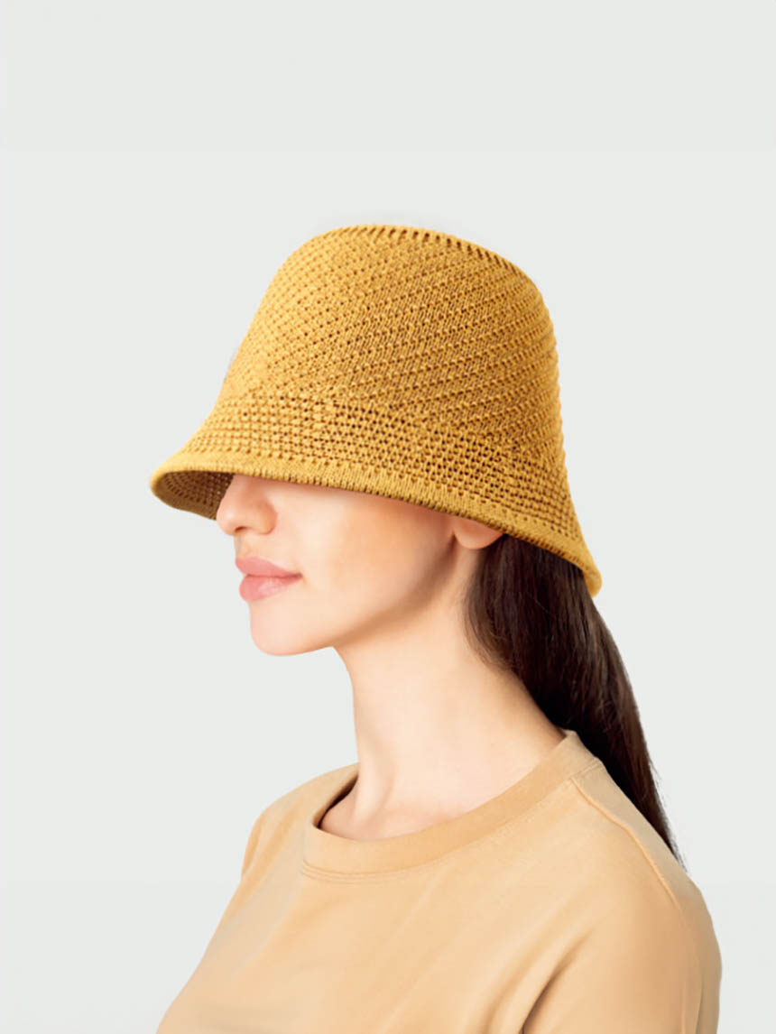 DAISO Bucket hat with stitching