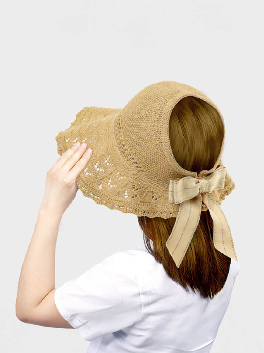 DAISO Foldable Ribbon Sun Visor