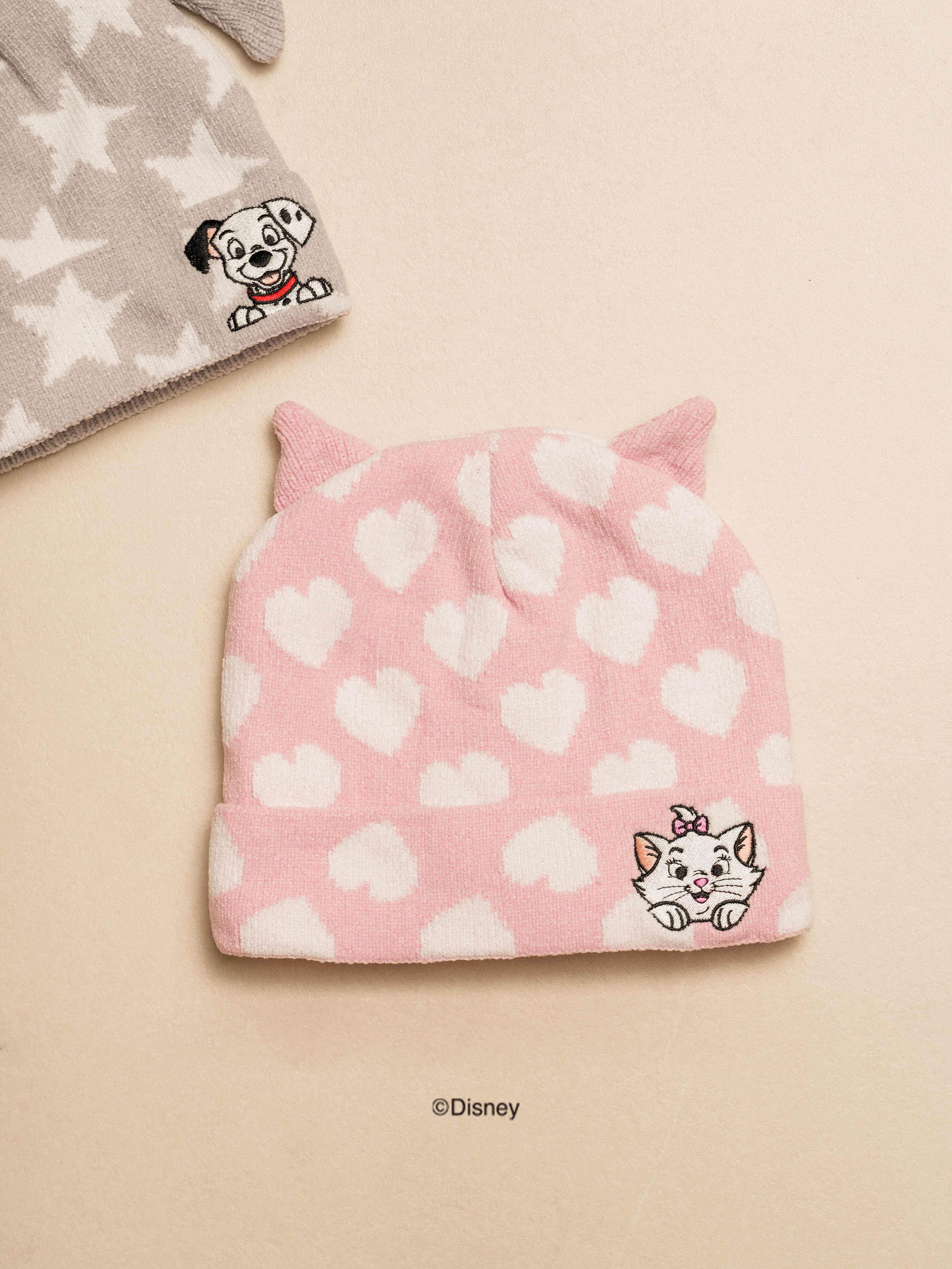 DAISO Disney_Animals_Kids Patterns Shape Beanie