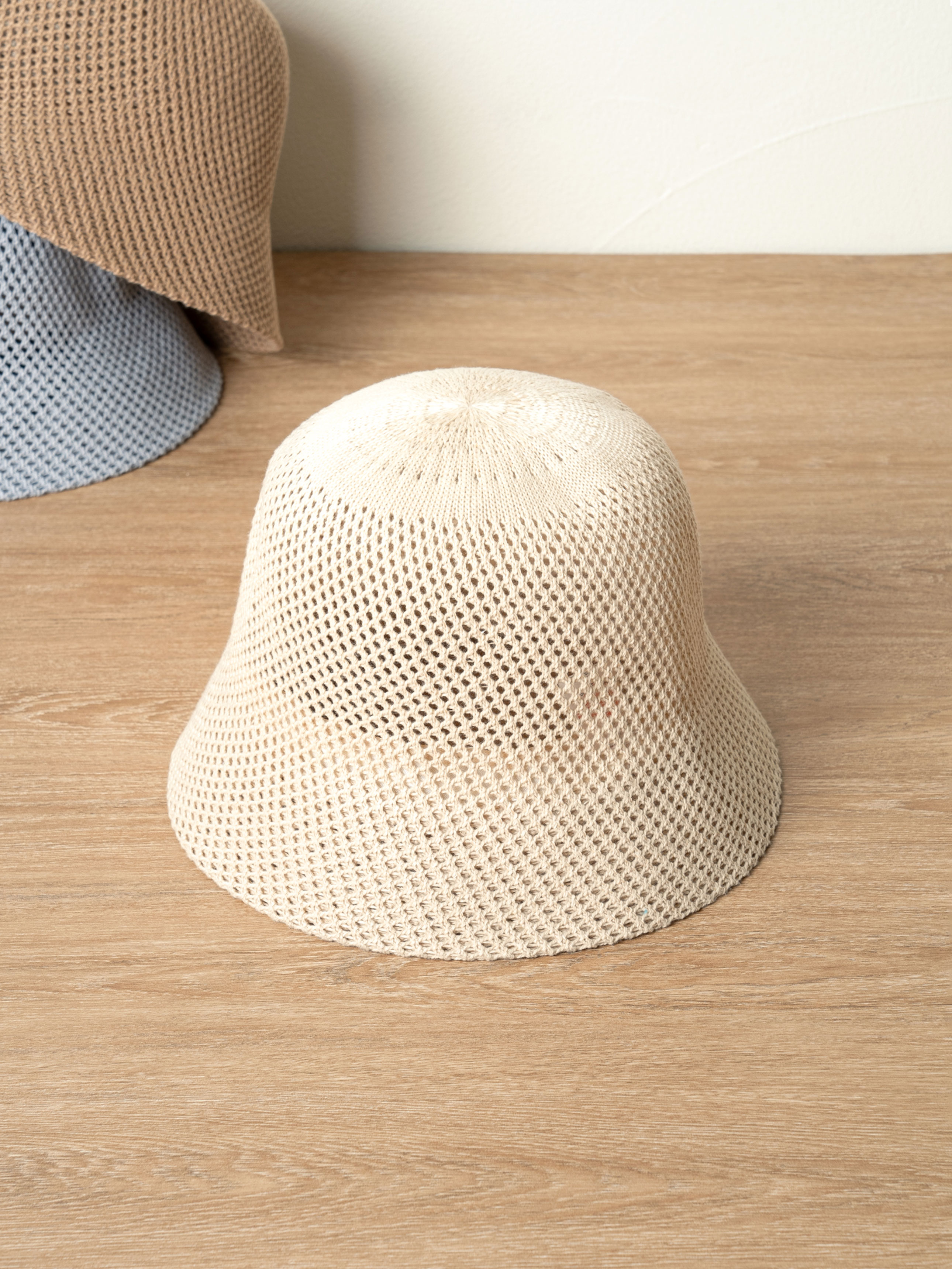 DAISO Simple knit bucket hat