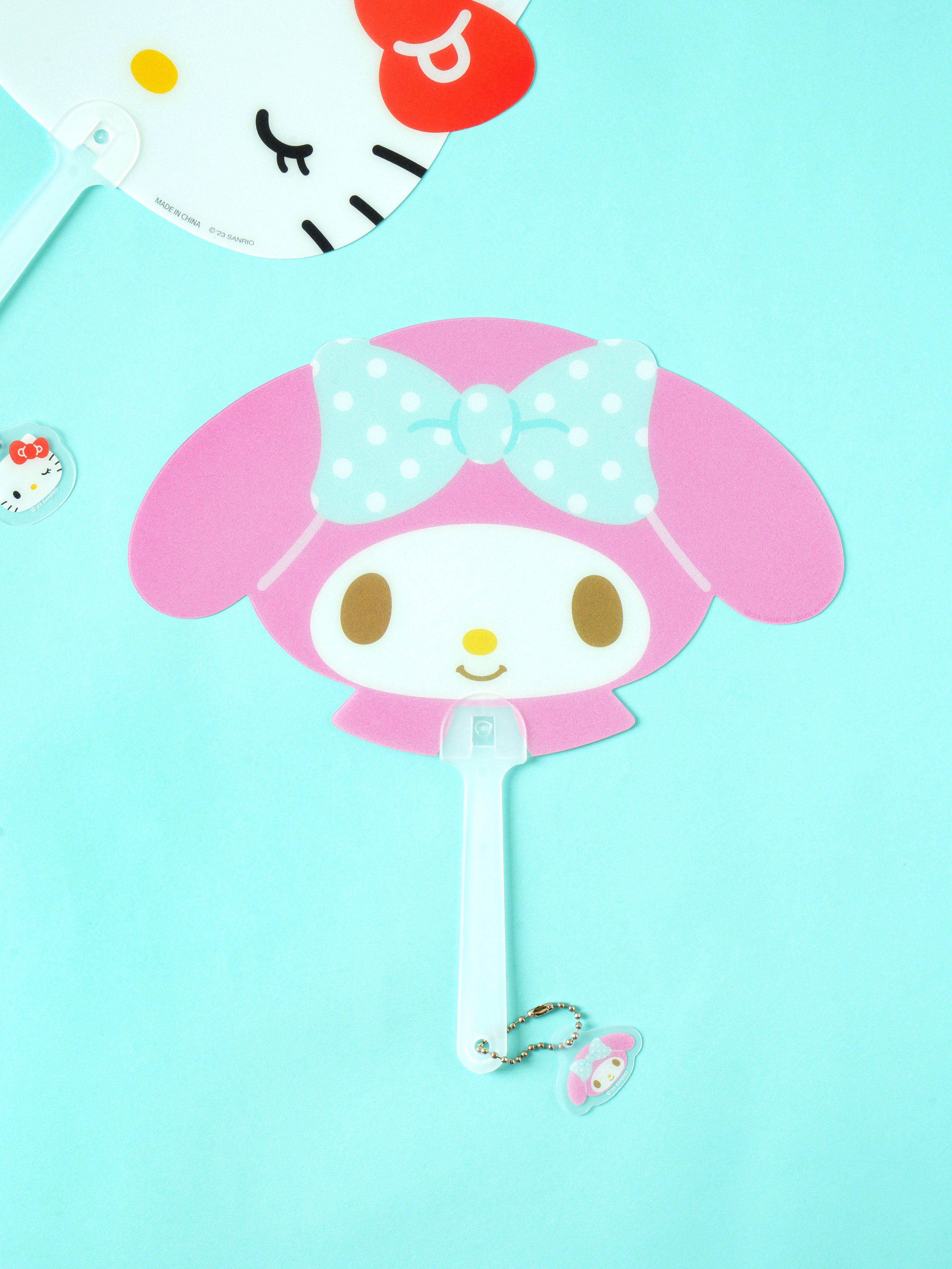 DAISO Sanrio_Shaped Keyring Fan