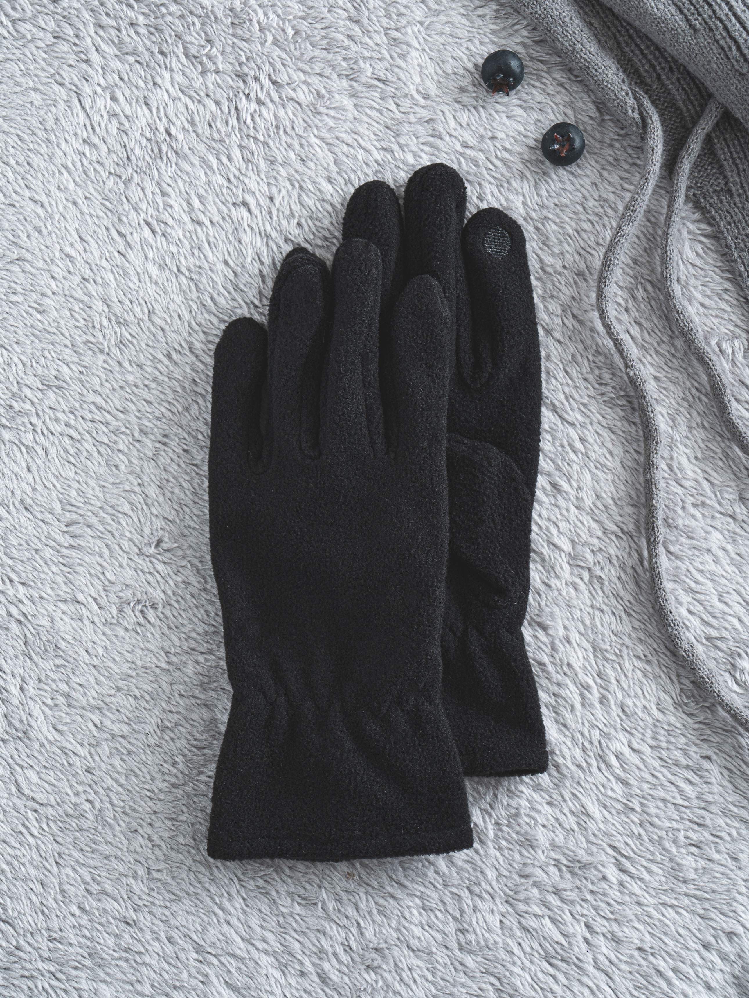 DAISO Solid color wrist glove (Black)