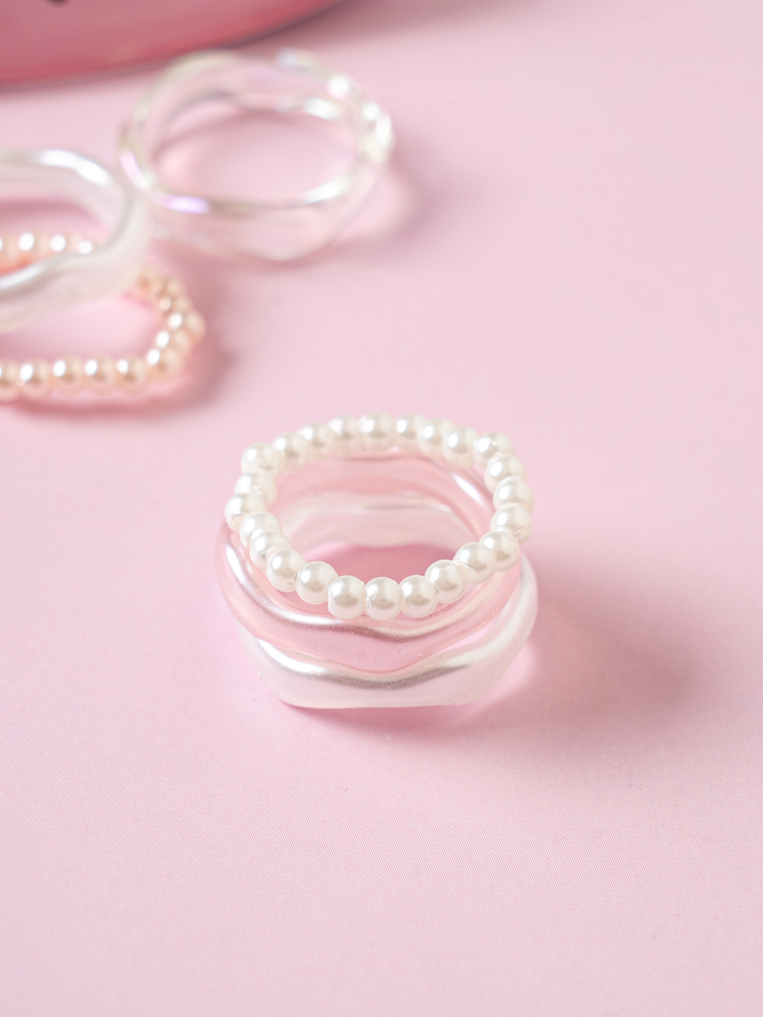 DAISO Balletcore_Ring (3 pieces)