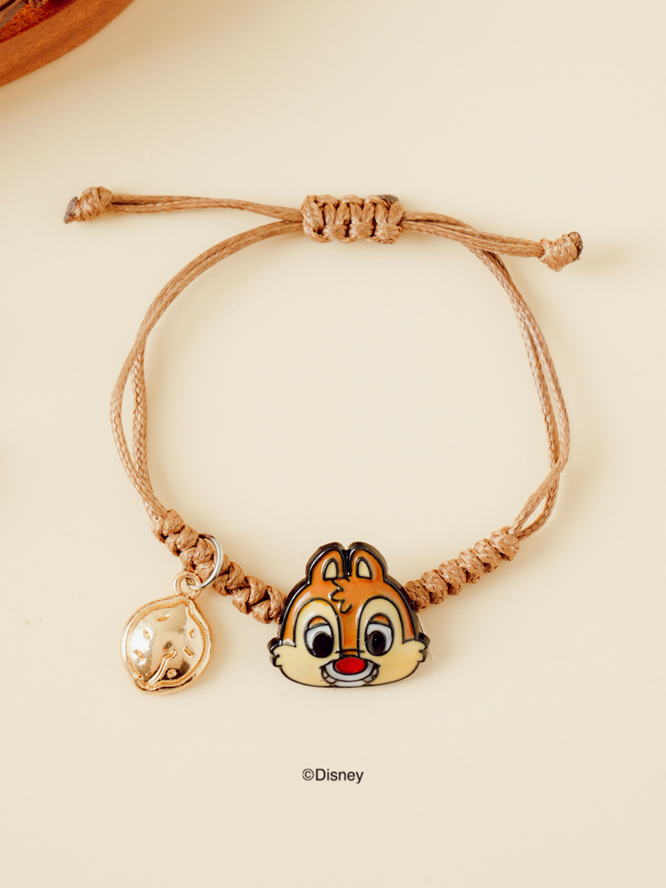 DAISO Disney Chip and Dale Knot Bracelet (Beige)