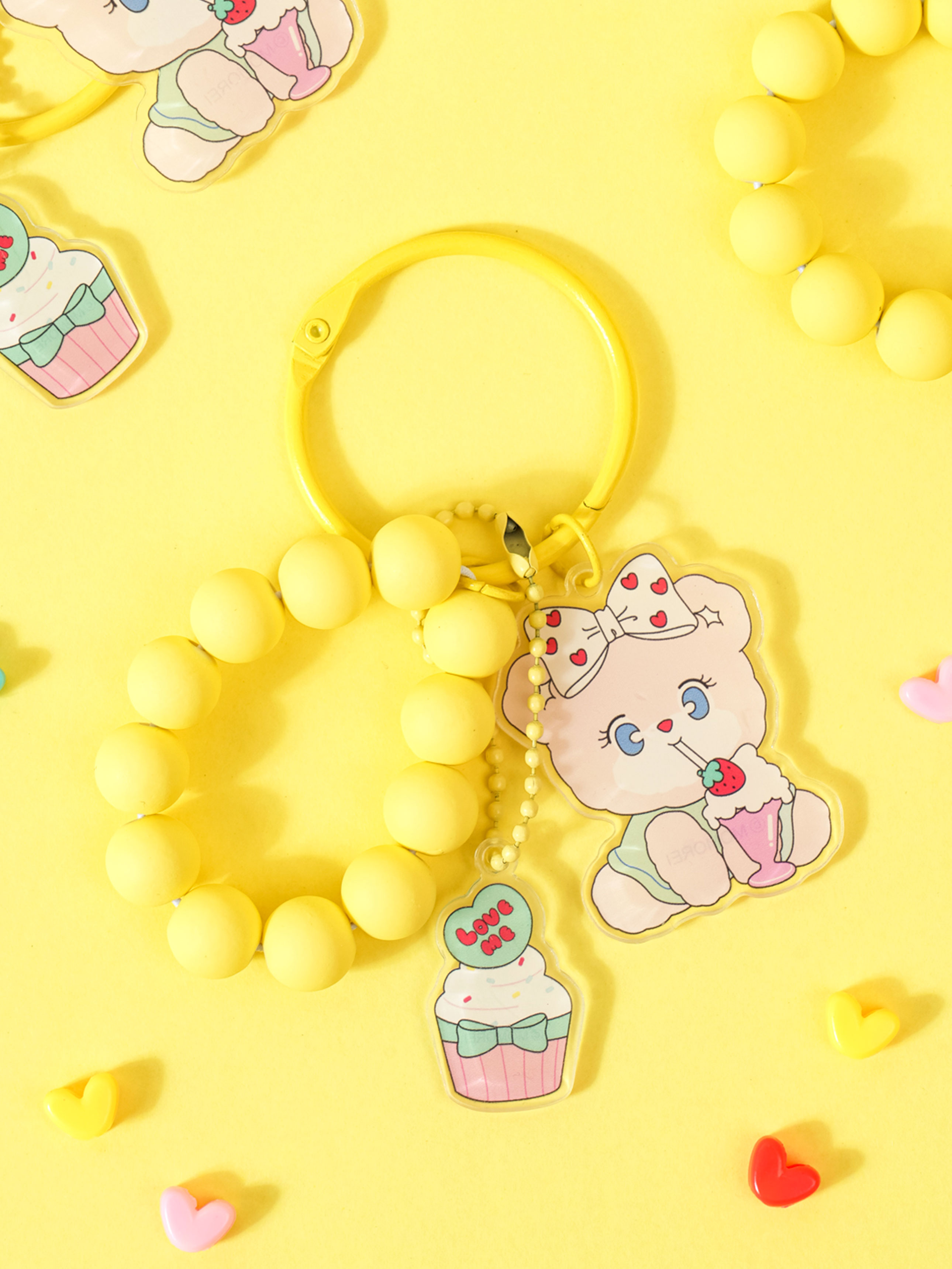 DAISO Momorei_Pinkko_Multipurpose Keyring Strap