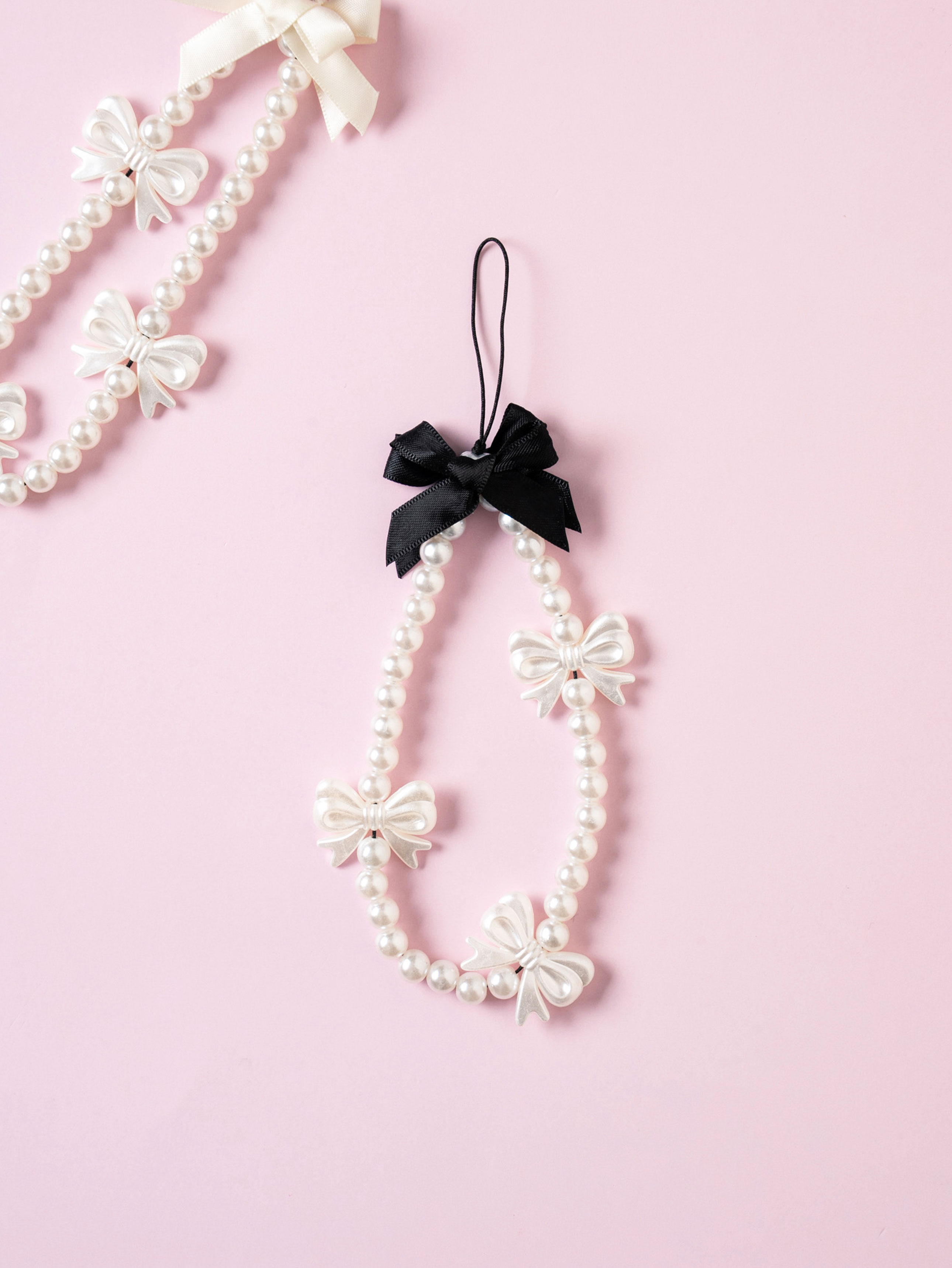 DAISO Balletcore_Ribbon pearl Strap