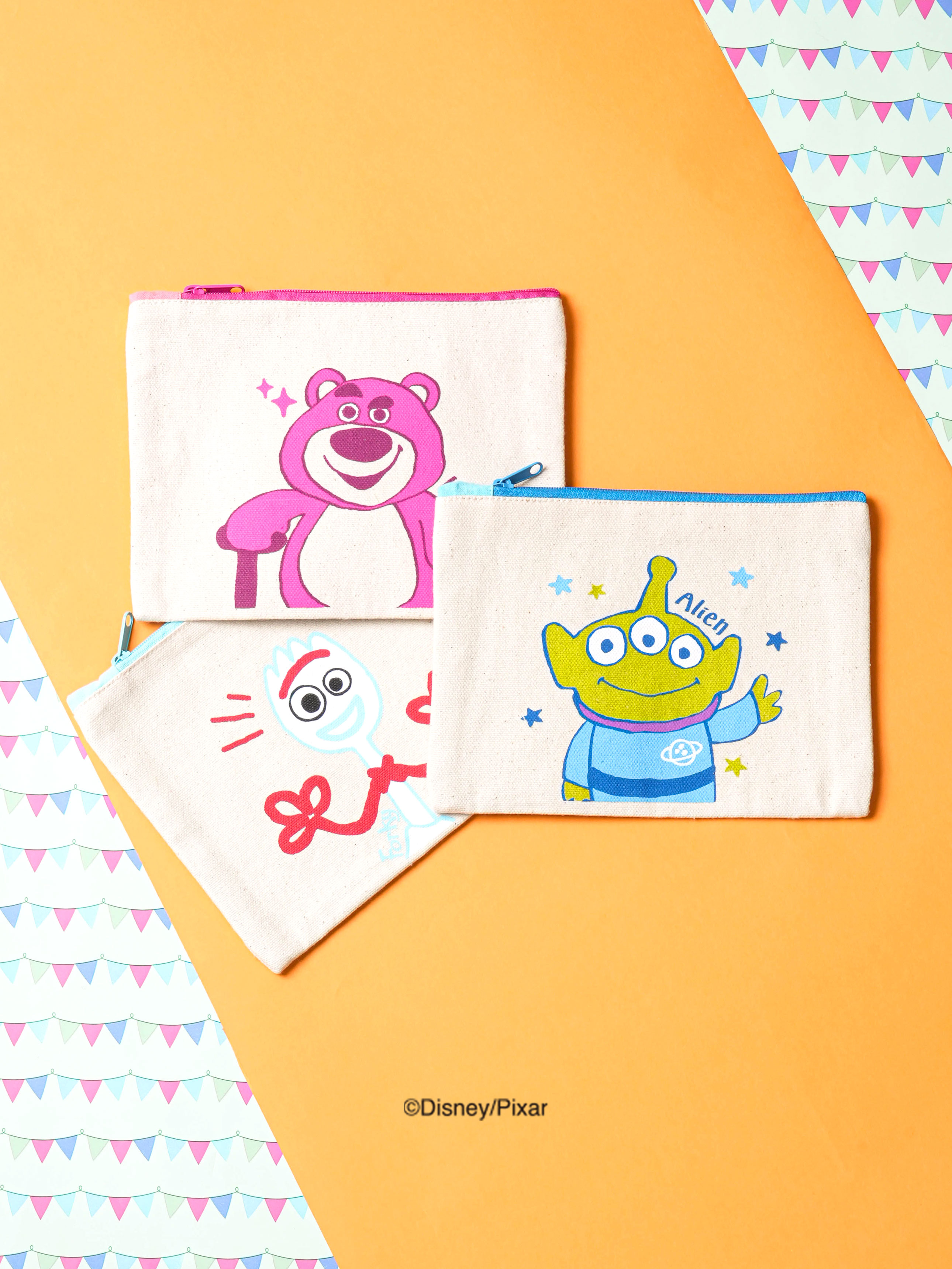 DAISO Pixar Toy Story Zipper Pouch