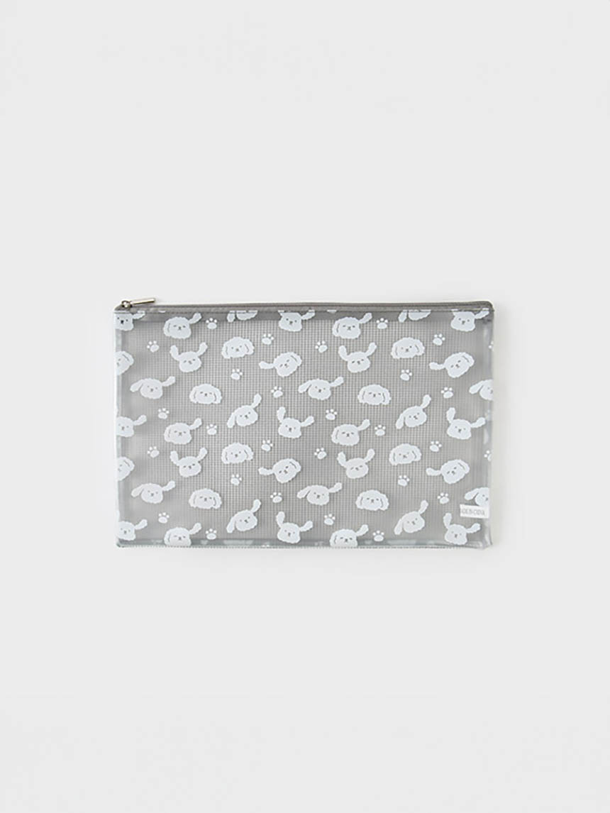 DAISO Mesh translucent pouch (Medium)