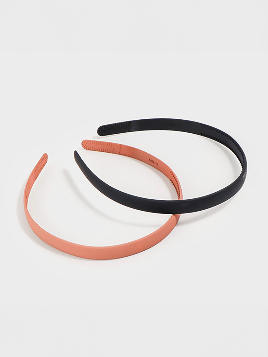 DAISO Solid Color Hair Bands (2 Pieces)