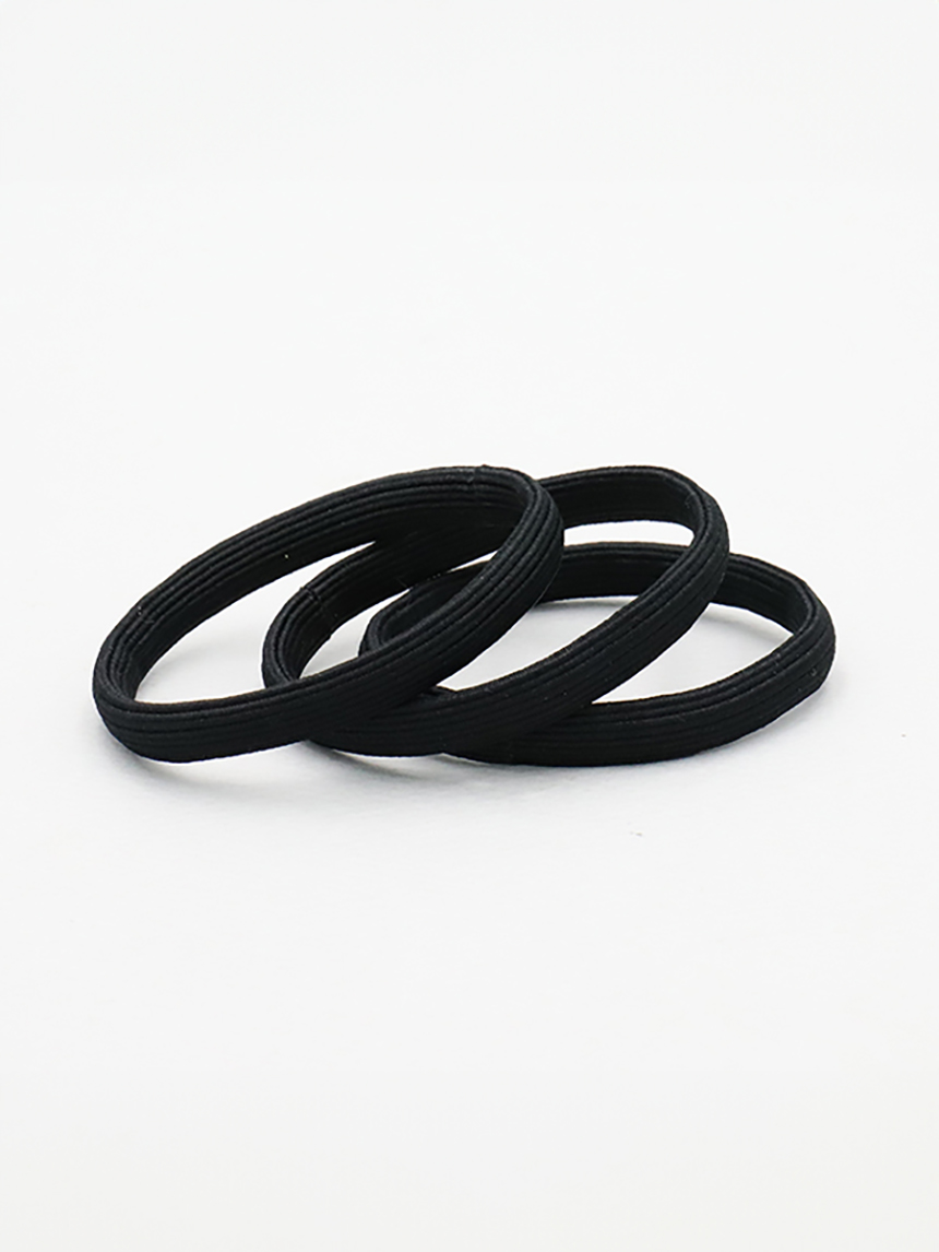 DAISO Flat solid color no-tip rubber band A (3P)