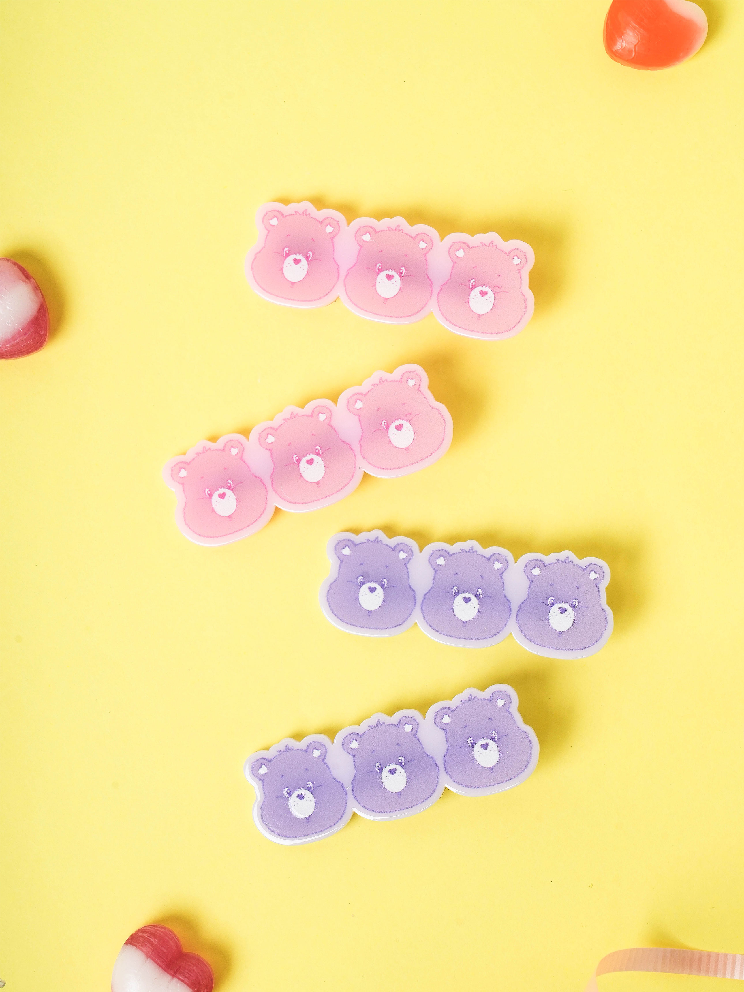 DAISO Care Bear Hair Clip (2 pieces)