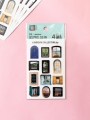 DAISO Object Sticker_Window (4 sheets)