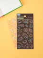 DAISO Neon Color Stickers (3 sheets)