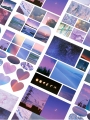 DAISO Emotional Landscape Stickers (6 sheets)Purple