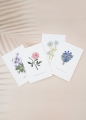 DAISO Gomgom Flower Card (2 sheets)