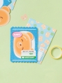 DAISO luck_Bear Bread Felt Card Set (4 sheets)