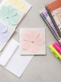 DAISO Square flower card