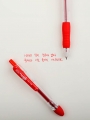 DAISO Red Knock Gel Pen (0.35mm/2 pcs) DAISO Red Knock Gel Pen (0.35mm/2 pcs)