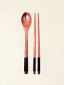 DAISO Oak thread spoon set