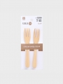 DAISO simple bamboo fork (2PSET)