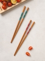 DAISO Oak Design Chopsticks (Set of 2)