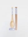 DAISO Bamboo spoon and holder 3p set