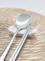 DAISO Pure white spoon rest (2P)