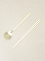 DAISO Titanium matte gold spoon set
