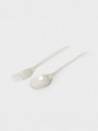 DAISO Melamine spoon and fork set (2 pieces)
