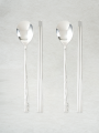 DAISO Four leaf clover spoon set of 2