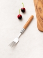 DAISO Hexagonal wood handle fork