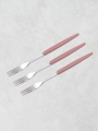 DAISO Simple Long Handle Tea Fork 3P Set (16cm)