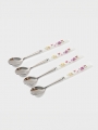 DAISO Botanical Gold Leaf Handle Teaspoon (4P/SET)
