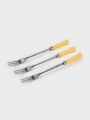 DAISO Printing Handle Stainless Steel Fork (3P/SET) DAISO Printing Handle Stainless Steel Fork (3P/SET)