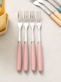 DAISO Simple Handle Stainless Steel Fork (4P/SET) DAISO Simple Handle Stainless Steel Fork (4P/SET)