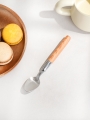 DAISO Hexagon wood handle dessert spoon